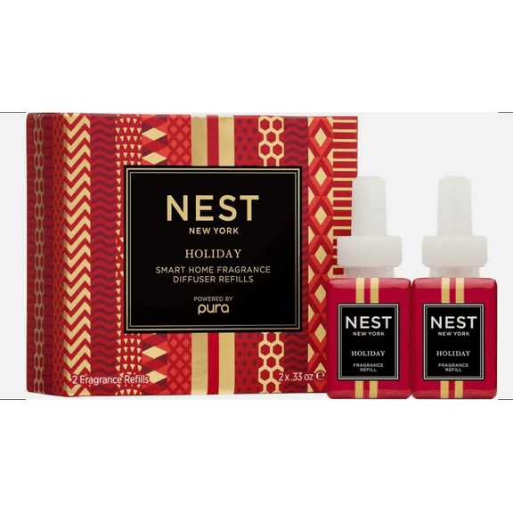NEST New York Holiday Smart Home Fragrance Diffuser Refill, Set of 2