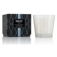 thumbnail image 1 of NEST New York Scented 3-Wick Candle, Ocean Mist & Sea Salt - 21.2 oz - Up to 100-Hour Burn Time - Reusable Glass Vessel, 1 of 2