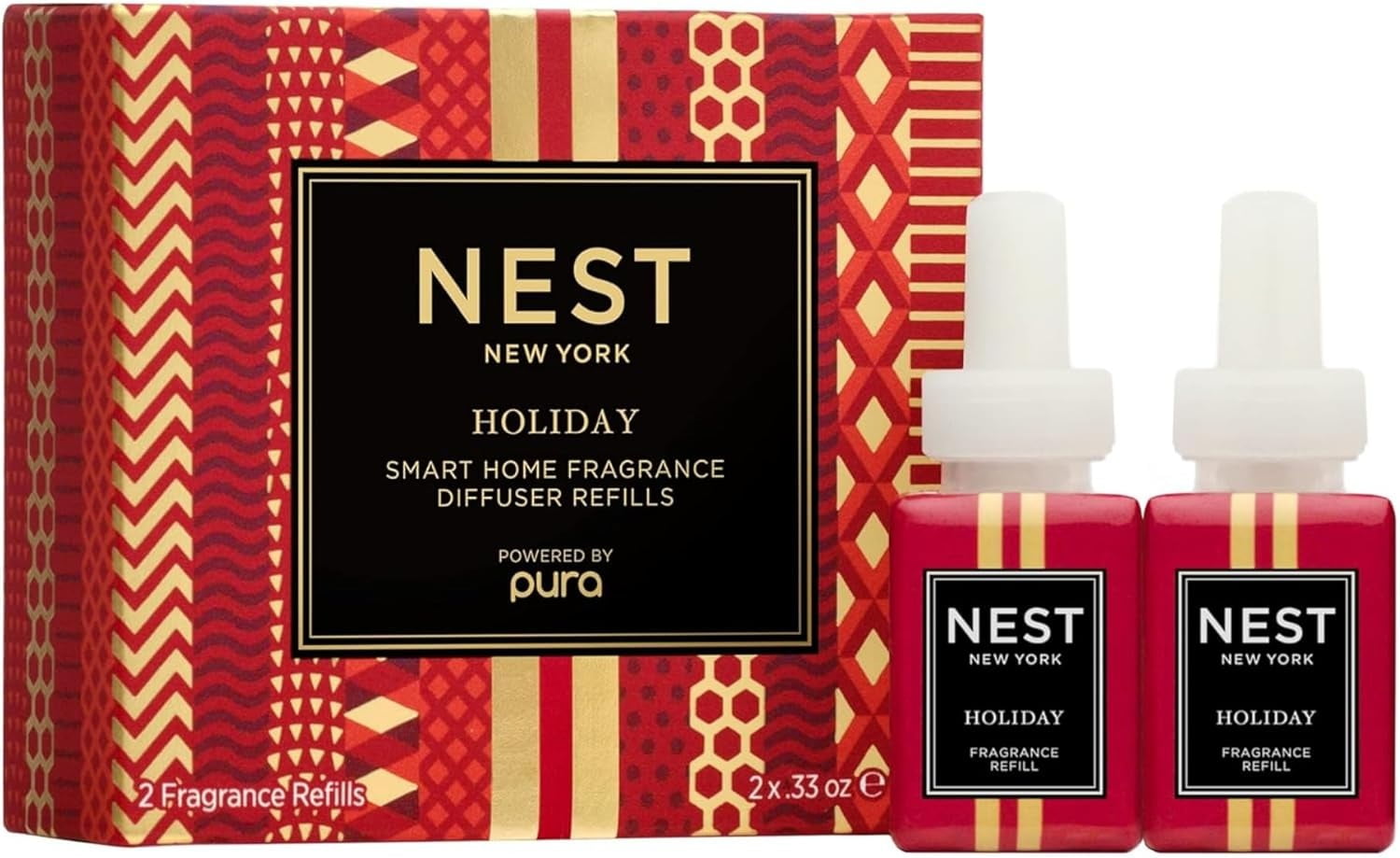 NEST New York Smart Home Fragrance Diffuser Refill Vials, Holiday - Set ...