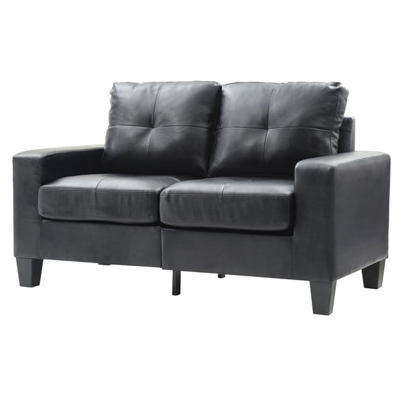 NESTIA Modular Loveseat, Black