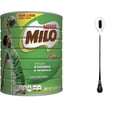 thumbnail image 1 of NESTLÉ MILO Chocolate Malt Beverage Mix, 3.3 Pound Can (1.5kg) | Fortified Powder Energy Drink (pack 3) plus NineChef Brand Spoon, 1 of 2