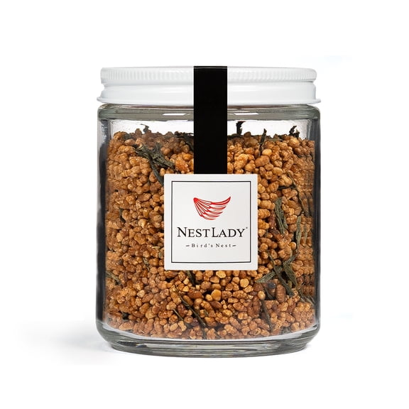 NESTLADY Brown Rice Green Tea, Caffeine Level Low, Loose Leaf, 玄米茶 Net Weight: 110g