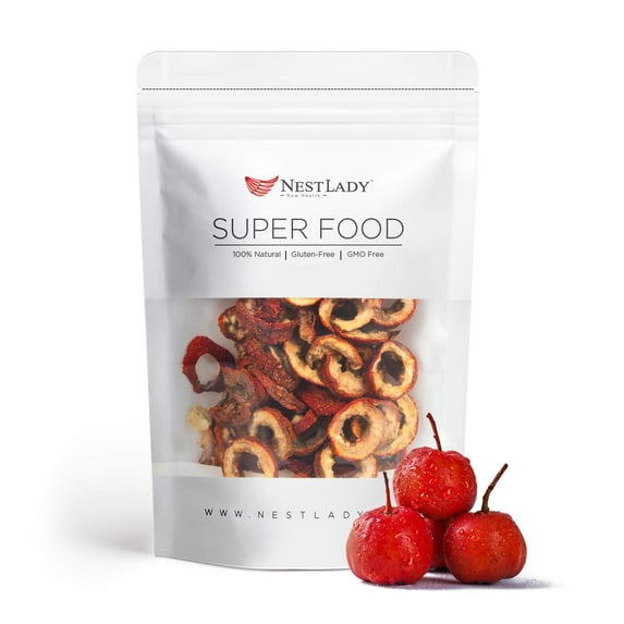 NESTLADY Dried Hawthorn Berry, Coolberry, Gluten-Free, Healthy, Herbal Tea 山楂干片 50g