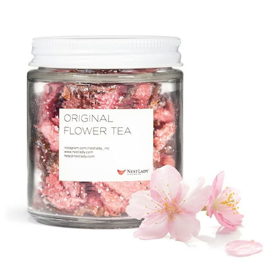 NESTLADY Edible Salt Pickled Sakura, Pickled Sakura Cherry Blossoms, 腌渍樱花70g / 2.47oz
