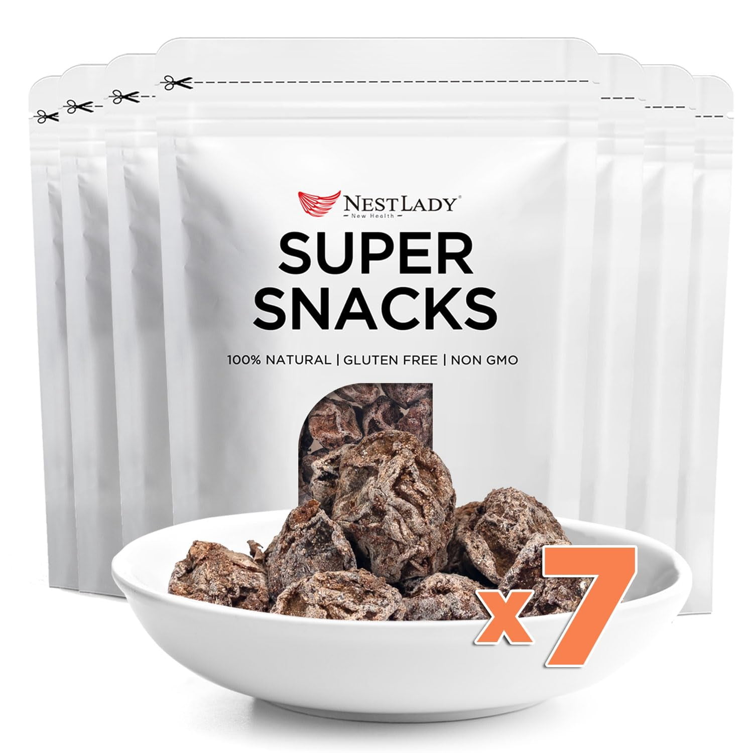 NESTLADY Sweet And Sour Dried Plum 60g (7 Packs, 420g in Total)- 100% ...