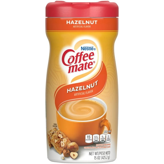 NESTLE Coffee Mate Coffee Creamer Hazelnut Powder Creamer 15 Oz. Canister