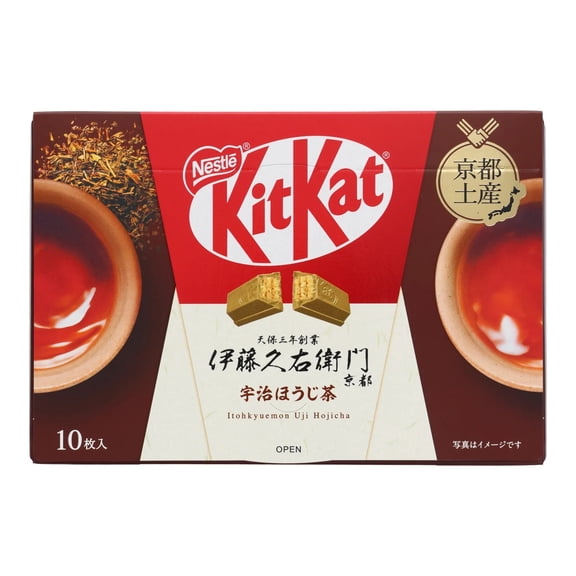 NESTLE KITKAT Chocolate Wafer Bars Uji Hojicha Flavored, 10 Pieces, 116g