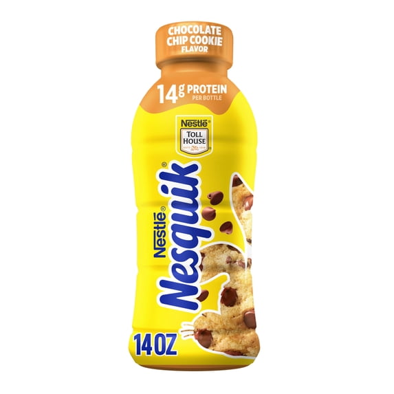 Nesquik Toll House Chocolate Chip Cookie favored Milk, Ready to Drink Low-fat Milk 14 fl oz