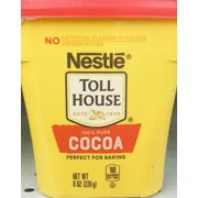 NESTLE Toll House 100% Pure COCOA Powder 8 oz tub Perfect for Baking