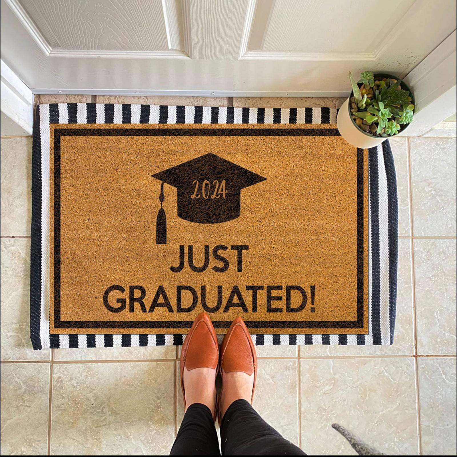 phd graduation rug