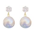 NESWOIZI Pearl Earrings Female High End Design Temperament Earrings