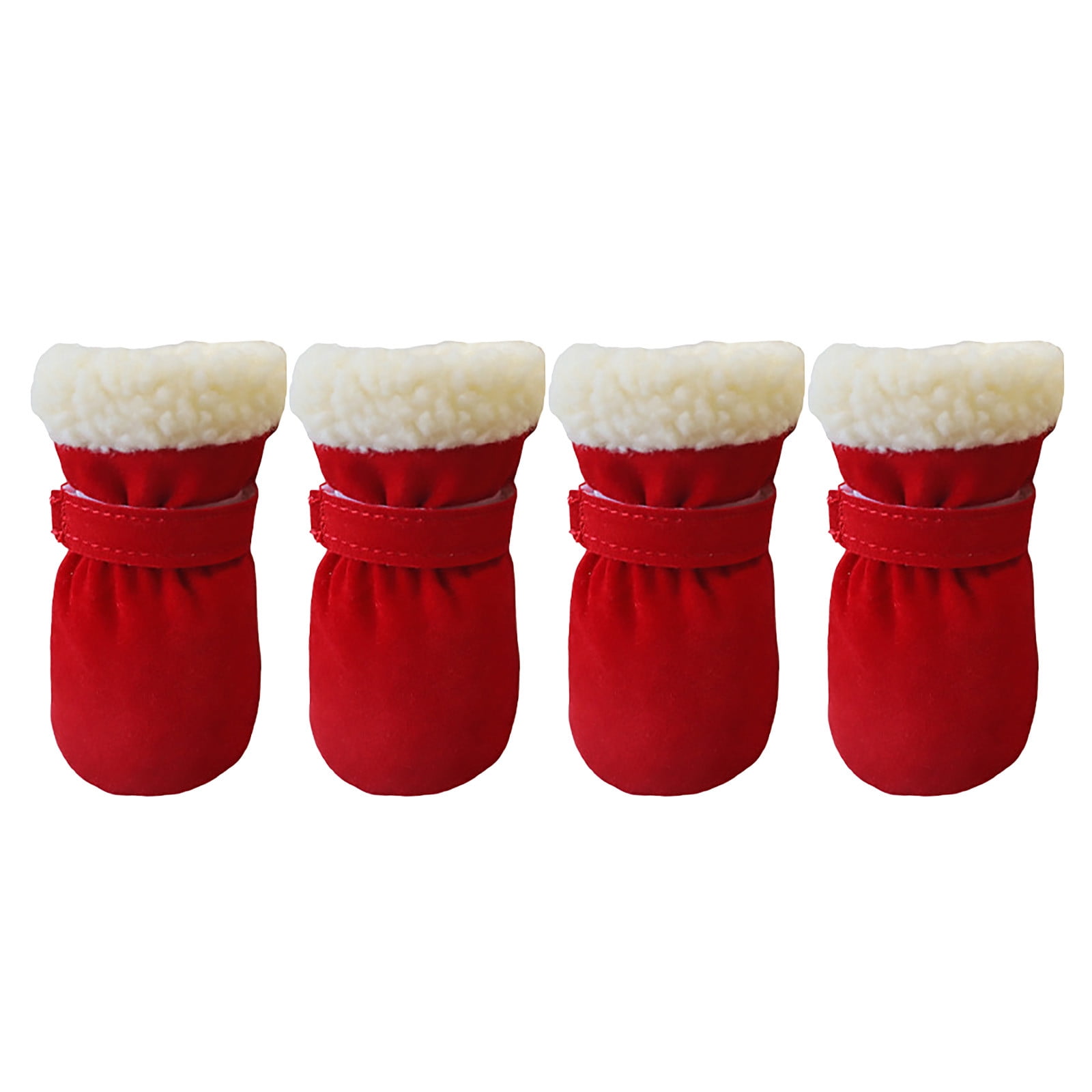 NESWOIZI Pet Snow Boots Plus Velvet Warm Softsoled Shoes Warm And