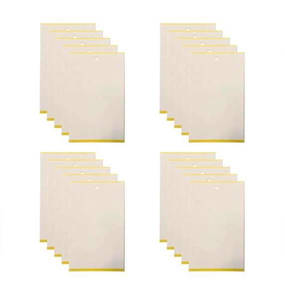 NESZZMIR 20PCS Garsum Sticky Houseplant Traps Gnat Indoor Fruit Fly Stakes Trap