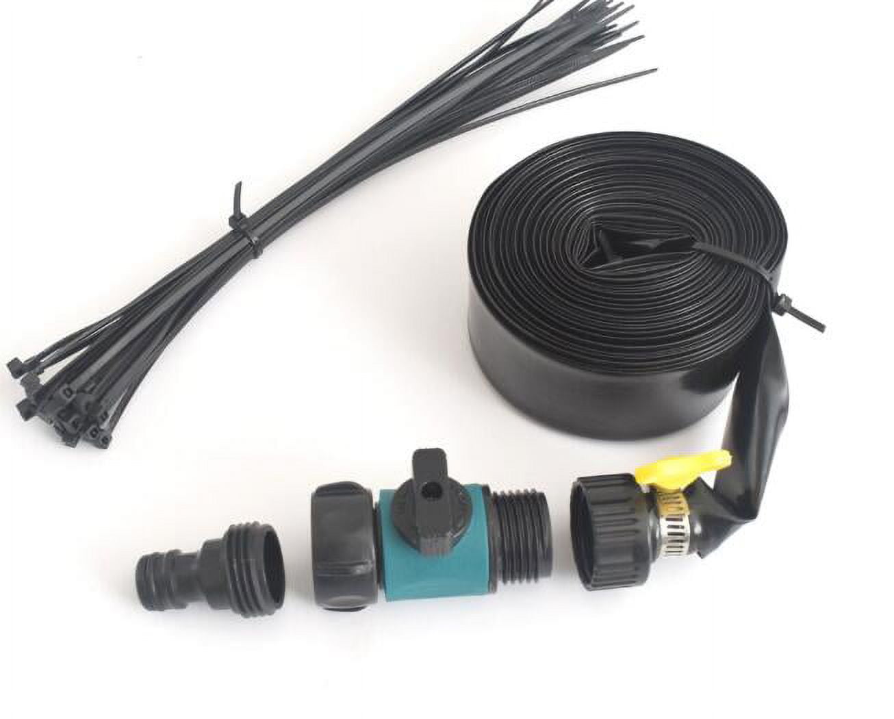 NESZZMIR 50 FT Flat Sprinkler Hose for Lawn Watering Garden Soaker hose ...