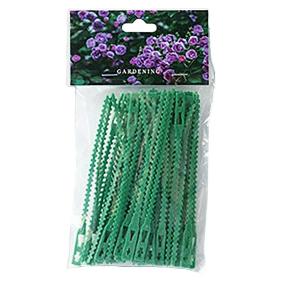 NESZZMIR 50PCS Vine Garden Fixed Ties Tie Wire Gardening Practical Tools Plastic Fishbone Modeling Ties