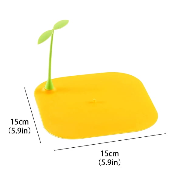 NESZZMIR Creative Sprout Silicone Floor Drainer Cover Anti-Clogging Sewer Pad Sink Filter for Bathroom Kitchen