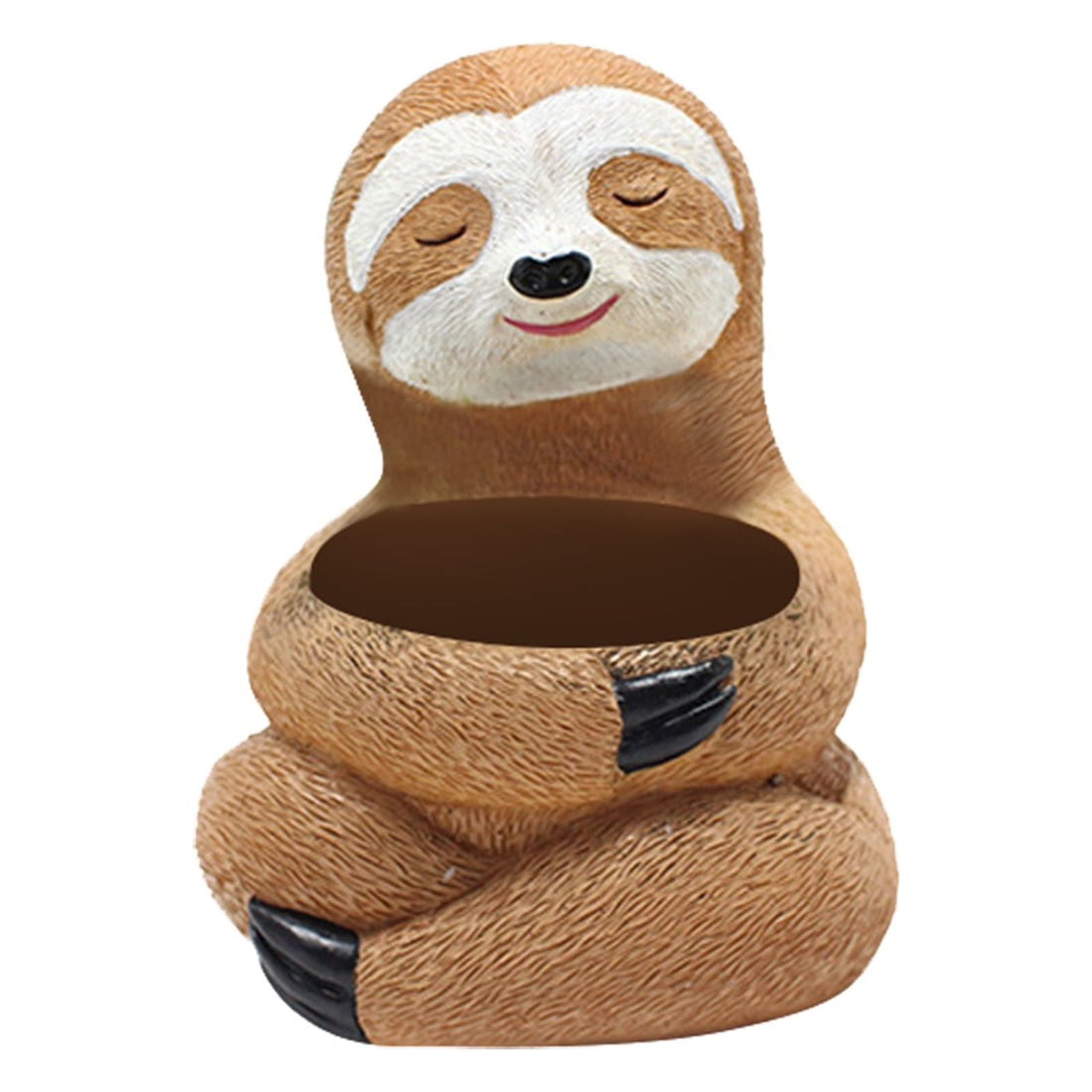 NESZZMIR Cute Laziness ResinFlower Pot inIndoor Ornament Flower Pot