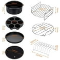 thumbnail image 1 of NESZZMIR Fit for Air 8Pcs Kitchen Tool 7 philps Grill Pot Accessories Cooking Inch Fryer Air Fryers & Accessories, 1 of 7