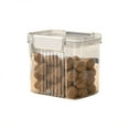 thumbnail image 1 of NESZZMIR Food Storage Containers Transparent Air Tight House Kitchen Pantry Organization and Storage Jar Nut Candy Rectangular Transparent Buckle Dry Storage Jar White, 1 of 4