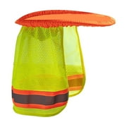 NESZZMIR Safety Hard Hat Yellow Neck Shield Helmet Sun Shade Reflective Stripe New