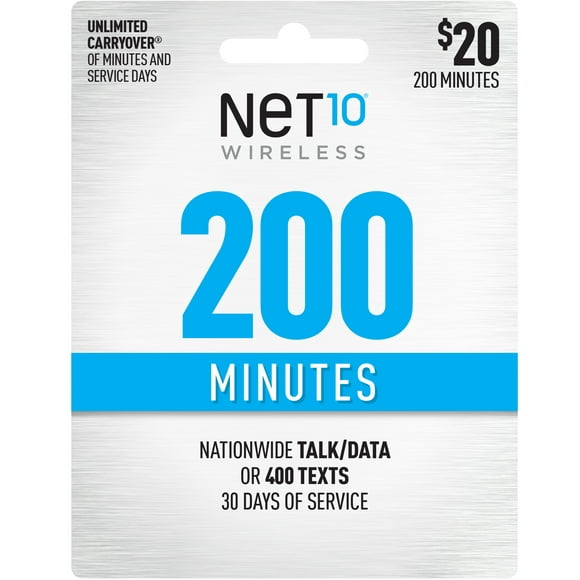 NET10 Wireless $20 Basic Phone 30-Day Prepaid Plan e-PIN Top Up (Email Delivery)