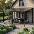 thumbnail image 1 of NETAJE 10'x14' Outdoor Metal Gazebo, Hardtop Wall Mounted Gazebo & Pergola with Metal Sloping Roof, for Backyard, Deck, Patio, 1 of 7