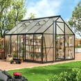 thumbnail image 1 of NETAJE 10'x8' Polycarbonate Greenhouse, Large Aluminum Walk-in Green House for Backyard, 1 of 7