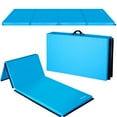 thumbnail image 1 of NETAJE 4'x10'x2" Folding Gymnastics Mat, Tumbling Mat with Carrying Handles for Home, Gym, Excercise, Stretching, Core Workouts, Blue, 1 of 7