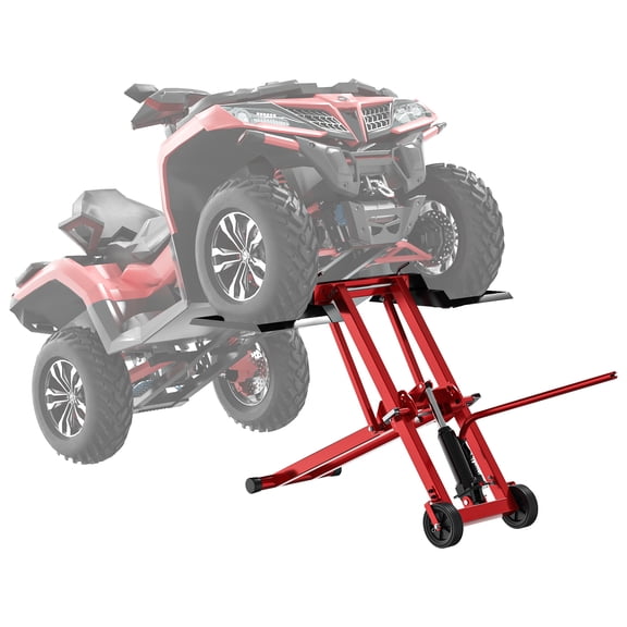 NETAJE 500 lb Hydraulic Lawn Mower Lift, Heavy Duty Riding Mower Jack for Tractor Maintenance & Repair