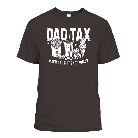 NETECOM Dad Tax T-Shirt, Funny Food Stealing Dad Joke Tee, Father’s Day Humor Shirt for Dads Who Love Snacks, S-5XL