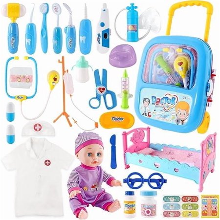 Logan's Toy Chest Toddler Doctor Kit - Pretend Play Medical Set