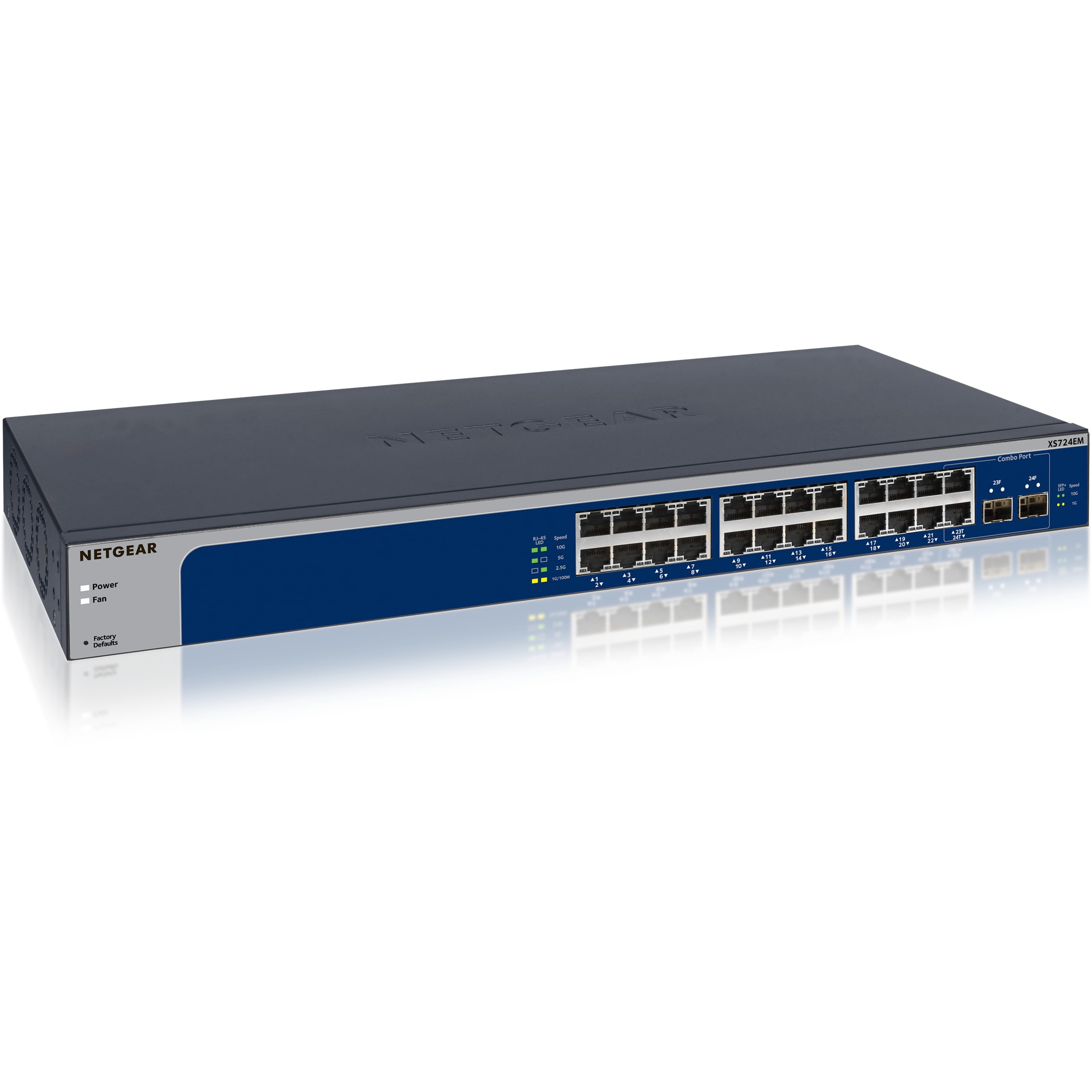 NETGEAR 24-port 10-Gigabit / Multi-Gigabit Ethernet Smart Managed Plus Switch