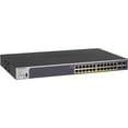 thumbnail image 1 of Netgear 24-Port Gigabit PoE+ Smart Managed Pro Switch with 4 SFP Ports (190W), 1 of 3