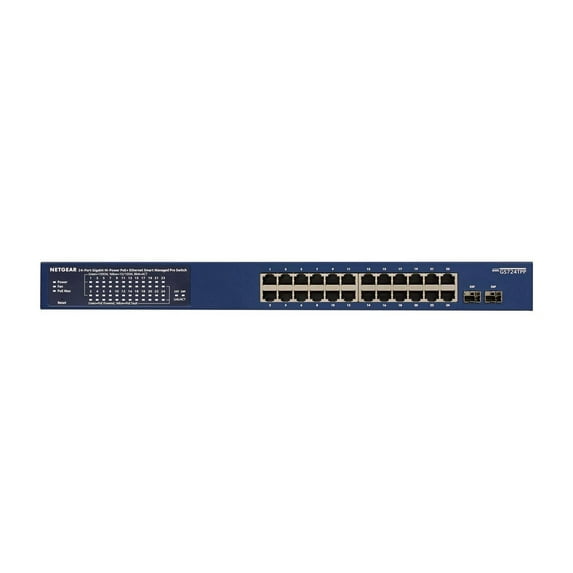 GS724TPP 24 Ports Yes Ethernet Switch - 4 Layer Supported - Yes - Twisted Pair, Optical Fiber - Rack-mountable, Desktop