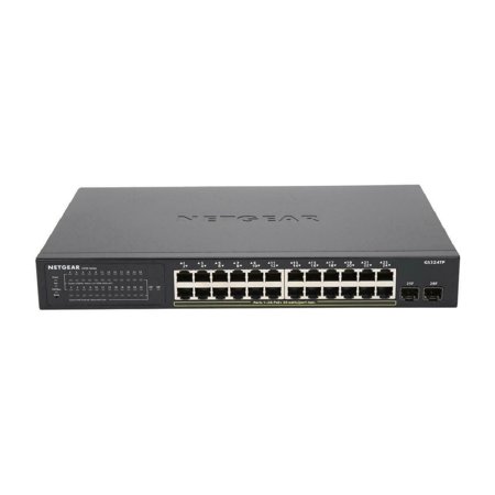 NETGEAR Smart GS324TP - Switch - smart - 24 x 10/100/1000 (PoE+) + 2 x SFP - desktop, rack-mountable - PoE+ (190 W)