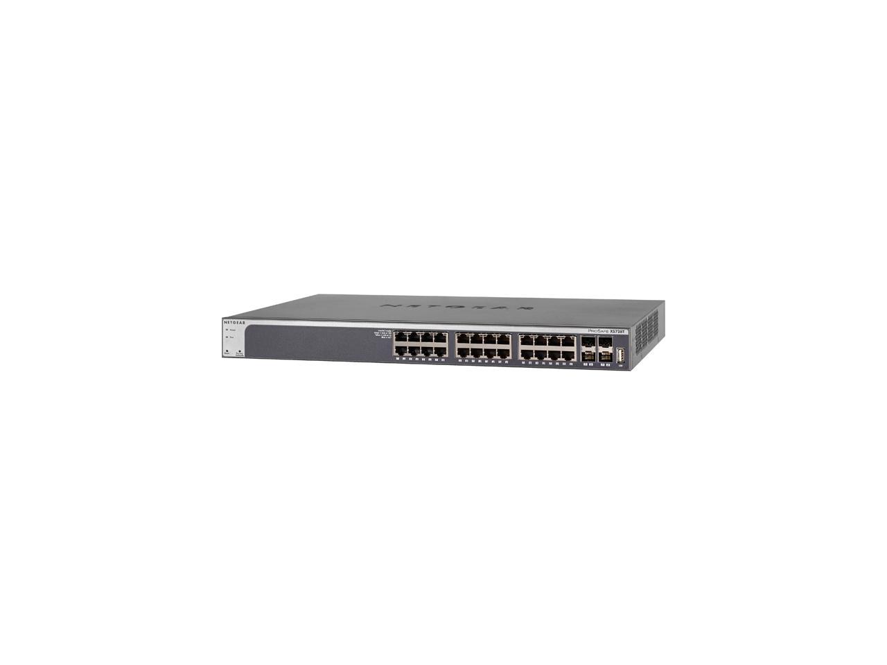 NETGEAR 28-Port 10Gig Gigabit Ethernet Smart Managed Pro Switch, L2+/Layer 3 Lite, ProSAFE Lifetime Protection (XS728T) - image 1 of 4