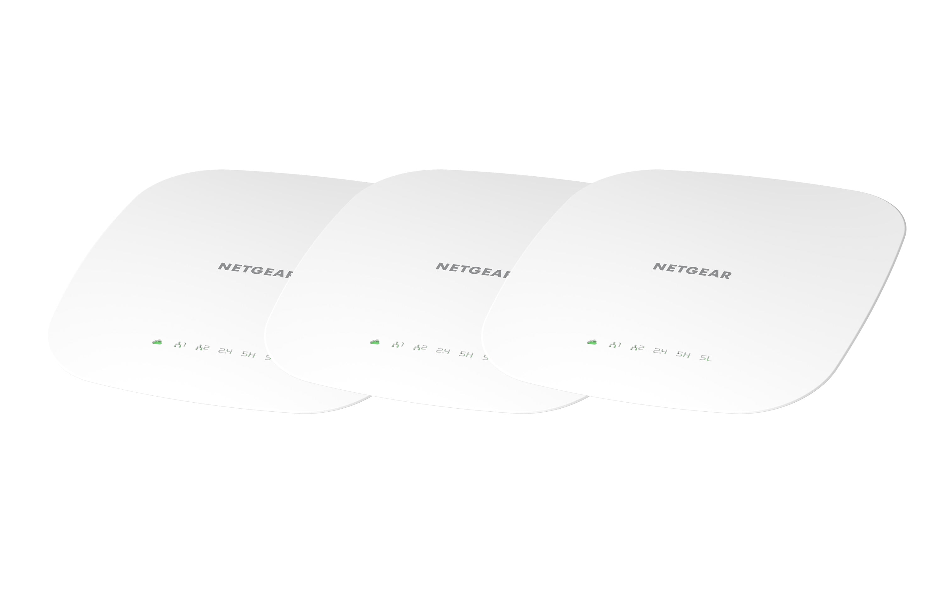 NETGEAR 3-Pack Insight Managed Smart Cloud Tri-Band 4x4 Wireless Access Point, White