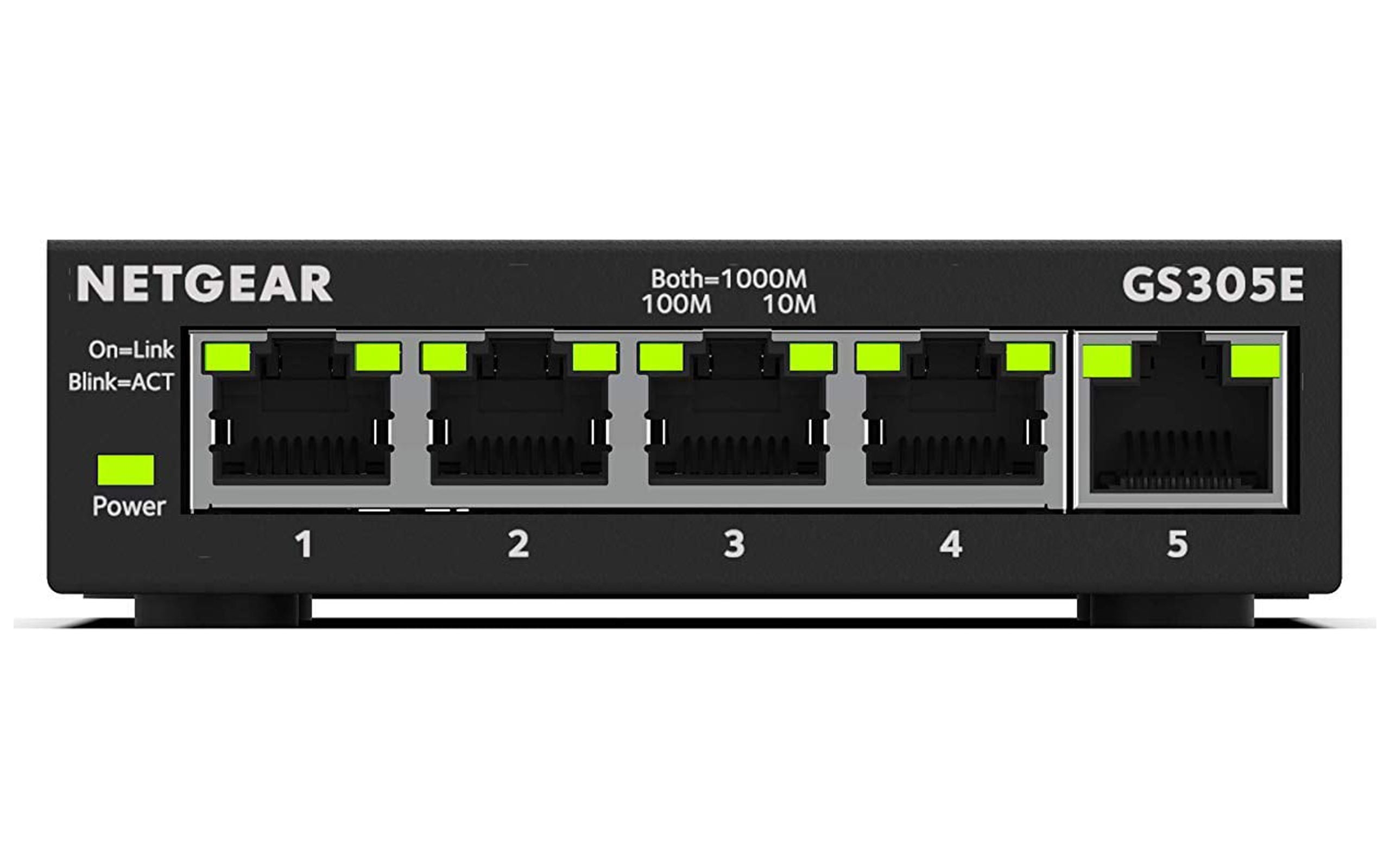 NETGEAR 5 Port Gigabit Ethernet Managed Network Switch (GS305E) - Desktop or Wall Mount, Home Network Hub, Office Ethernet Splitter, Silent Operation