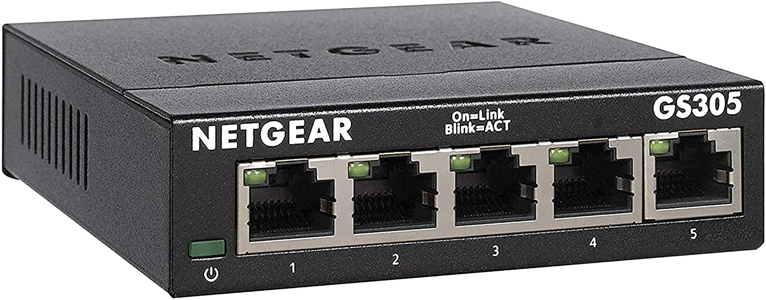 Netgear 5-Port Gigabit Ethernet Unmanaged Essentials Switch (GS305)