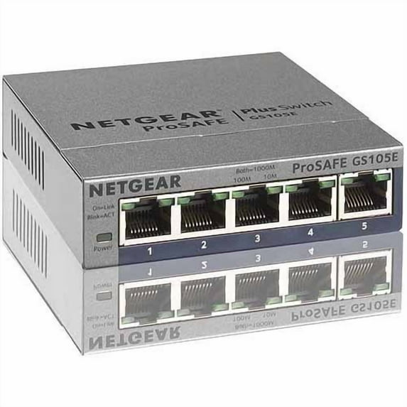 NETGEAR 5-Port Gigabit Smart Managed Plus Switch (GS105Ev2)