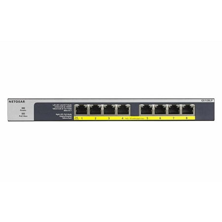 NETGEAR - 8-Port 10/100/1000 Gigabit Ethernet PoE/PoE+ Unmanaged Switch