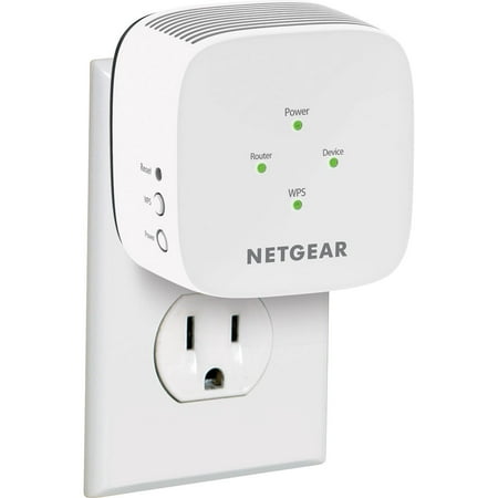 product image of NETGEAR - AC1200 WiFi Range Extender and Signal Booster, Wall-plug, White, 1.2Gbps (EX6110)