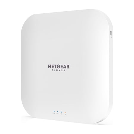 NETGEAR - AX3600 WiFi 6 PoE Access Point with Power Adapter, up to 3.6Gbps (WAX218PA)
