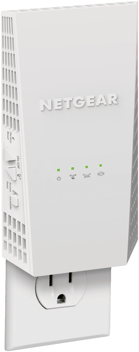 NETGEAR Dual-band WiFi Mesh Extender, 1.7Gbps, Wall-plug, Internal Antenna,  White
