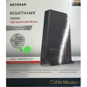 Pre-Owned NETGEAR Nighthawk 2.5Gbps Internet Speed DOCSIS 3.1 Cable Modem (CM2500-100NAS)