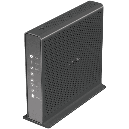 NETGEAR - Nighthawk Dual-Band AC1900 Router with 24 x 8 DOCSIS 3.0 Cable Modem - Black