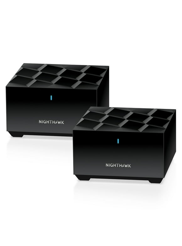 NETGEAR - Nighthawk AX3000 Mesh WiFi 6 System with Router + 1 Satellite Extender 3Gbps (MK72-100NAS)