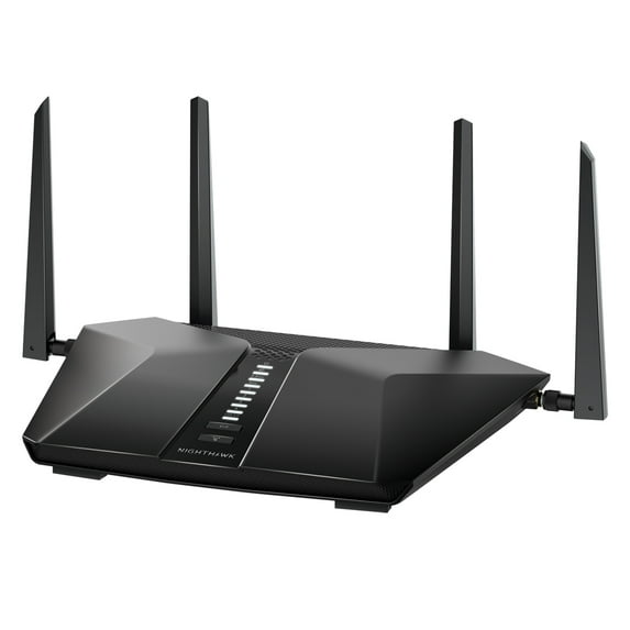 NETGEAR Nighthawk WiFi 6 Router (RAX41) – Security Features, AX3600 3.45 Gbps Wireless Speed –Dual-Band Gigabit Internet Router - Covers up to 2,250 sq. ft., 25 devices