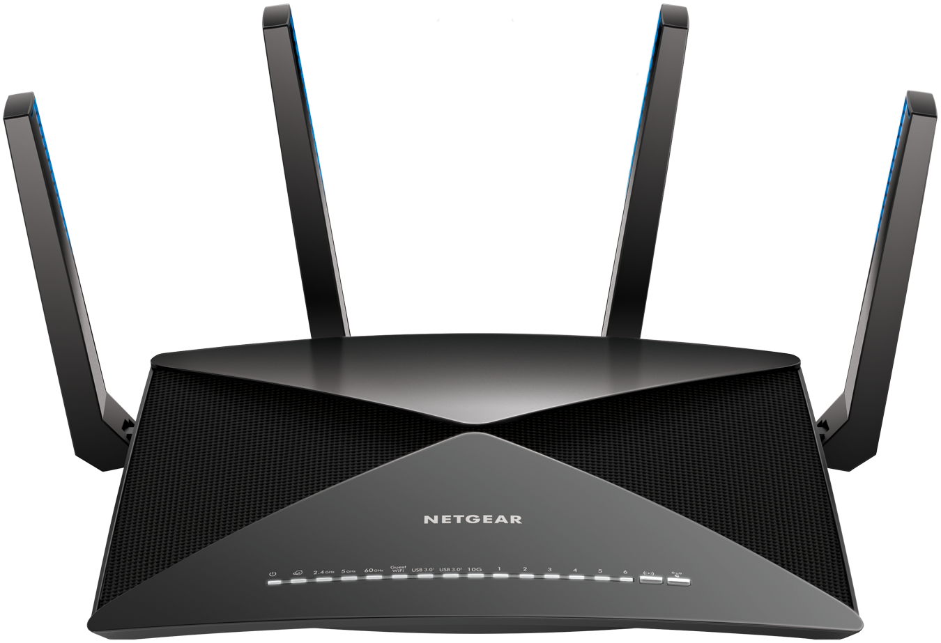 NETGEAR Nighthawk X10 – AD7200 802.11ac/ad WiFi Router with 1.7GHz Quad-core Processor (R9000) - image 1 of 6