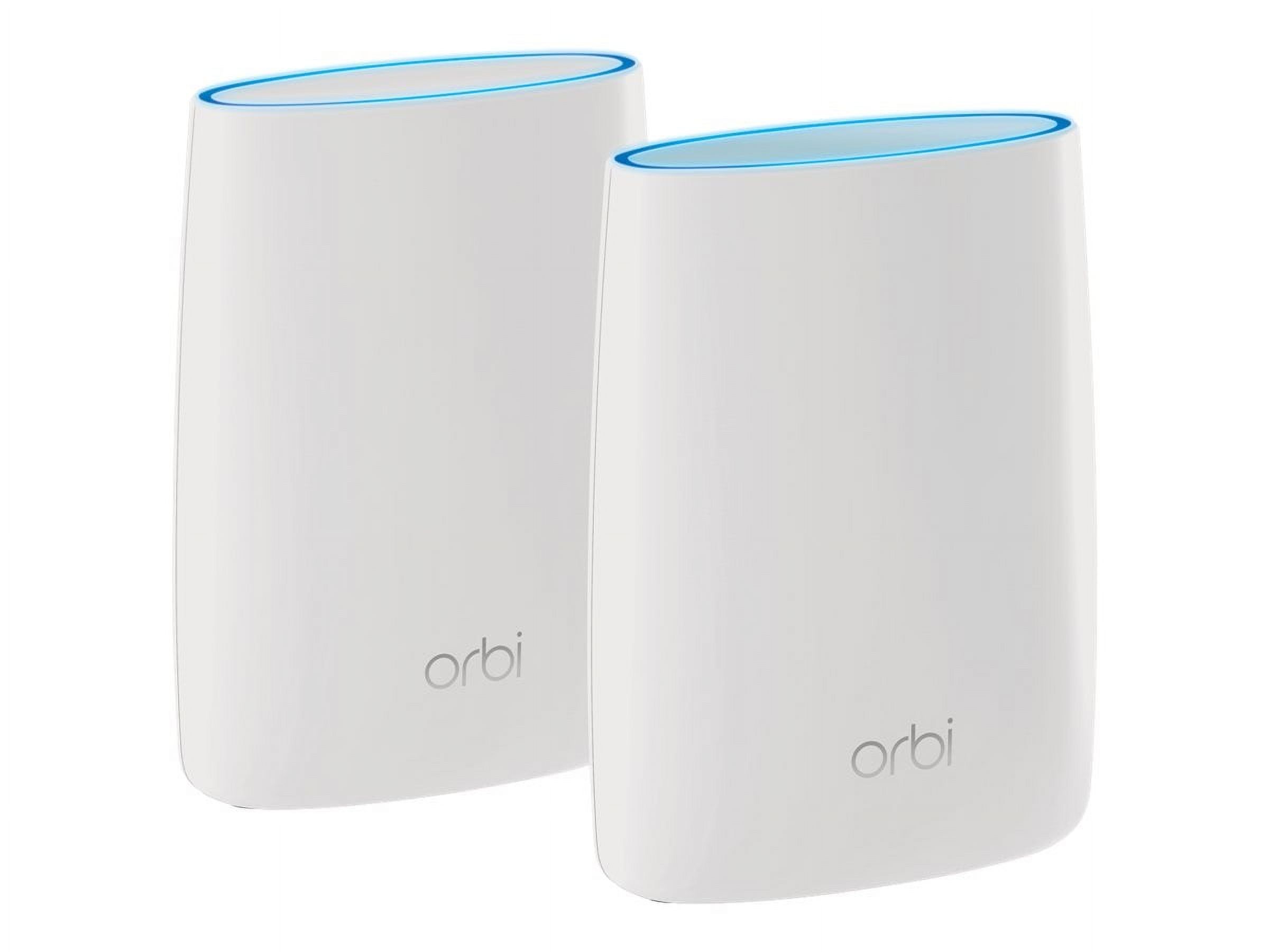 NETGEAR - Orbi AC3000 Tri-Band Mesh WiFi System with Router + 1 Satellite Extender, 3Gbps (RBK50) - image 1 of 11